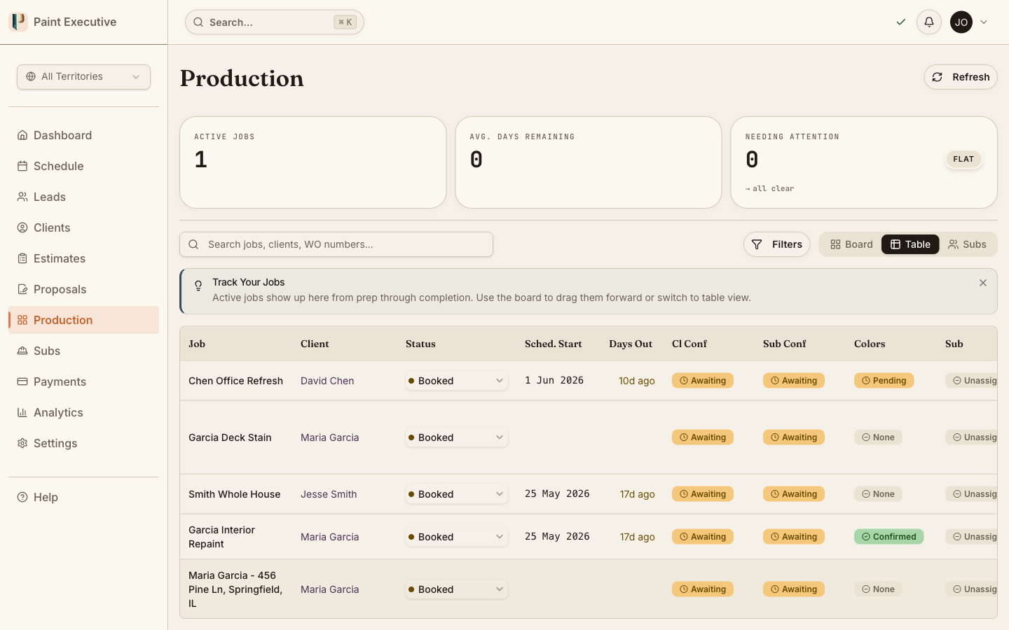 Change order creation interface with pricing and approval workflow